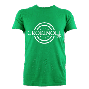 Crokinole UK White Logo Tee - 11 Colours